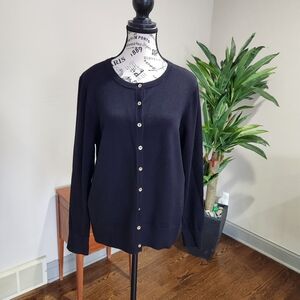 Charter Club Black Cardigan Sweater